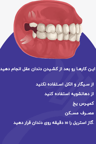 به طور خلاصه؛ بعد از جراحی دندان عقل چه کنیم؟