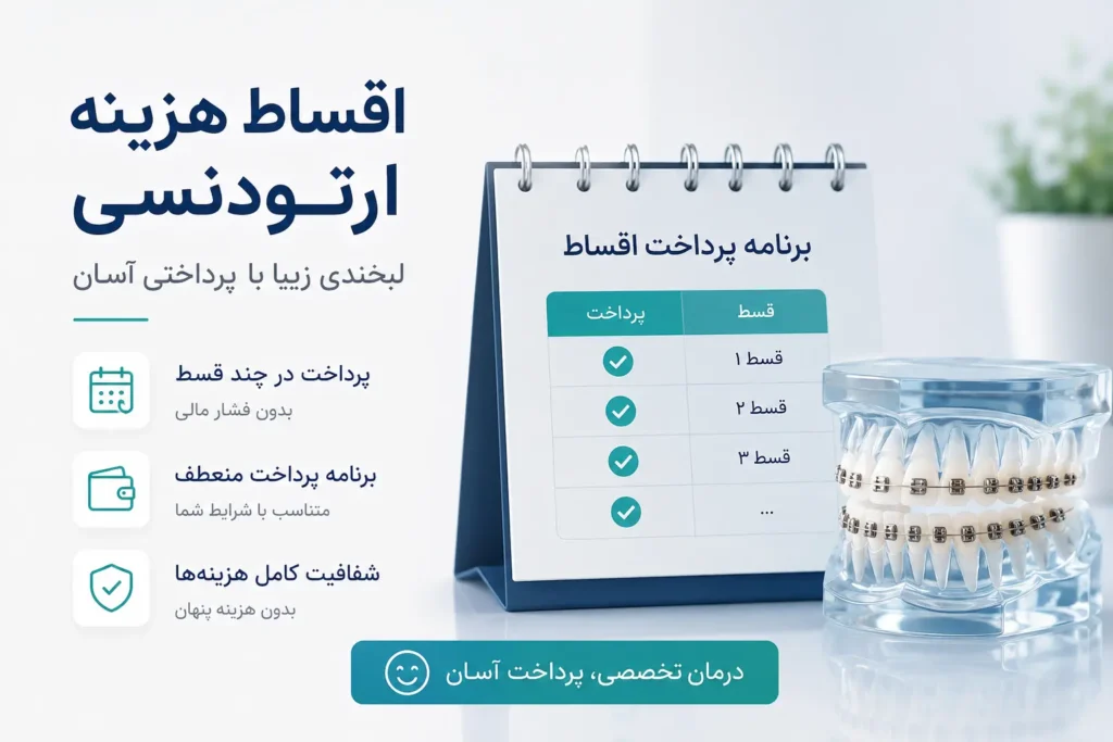 هزینه ارتودنسی دندان 1405 | جدول قیمت ارتودنسی (قسطی و بیمه)